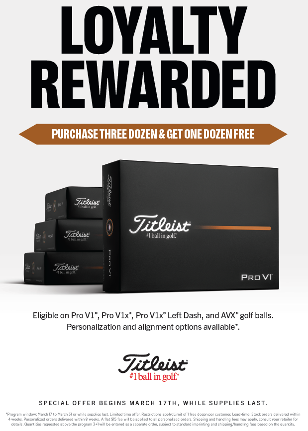 Titleist ProV1 Buy 3 Get 1 Free 2025